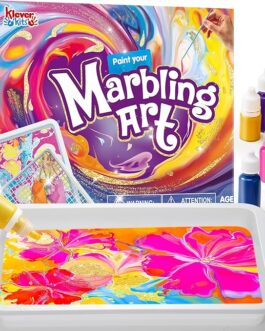 Marbling Paint Kit – Metallic Gold Water Art Set for Kids Ages 6-12