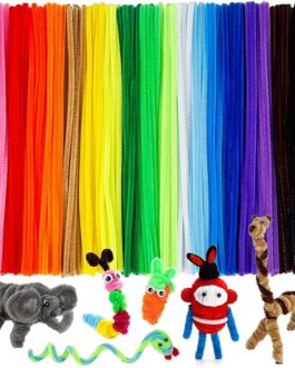 Pipe Cleaners – 200 Multi-Color Chenille Stems for DIY Crafts (12″ x 6mm)