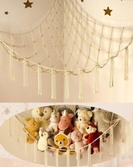 Large Stuffed Animal Storage Hammock – Cute Plush Organizer for Kids